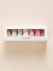 The White Company Pink Cotton Blend My First Socks Gift Set - Image 2 of 4