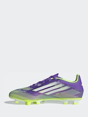 adidas Purple F50 Club Firm Multi Ground Boots - Image 3 of 9