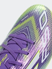 adidas Purple F50 Club Firm Multi Ground Boots - Image 8 of 9