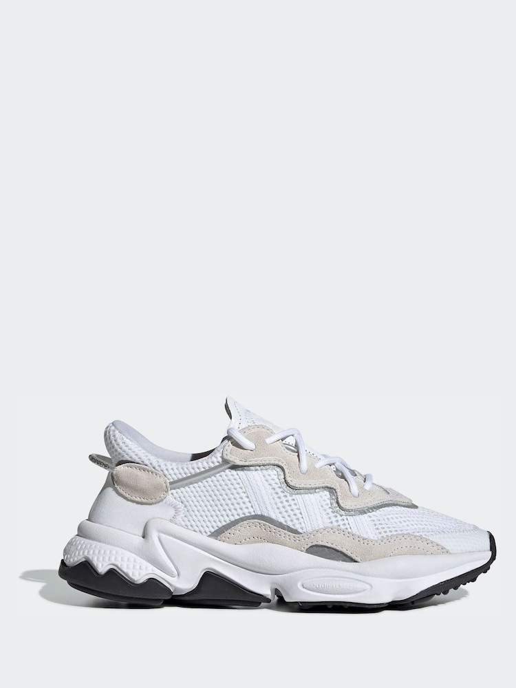 adidas Originals White Ozweego Shoes - Image 1 of 11