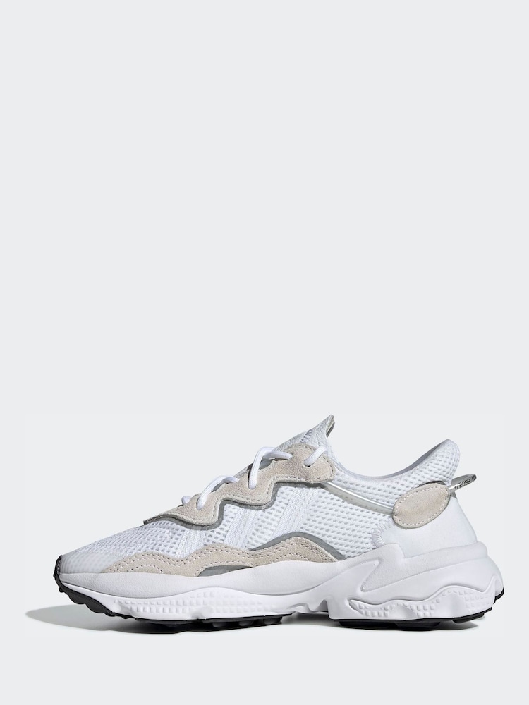adidas Originals White Ozweego Shoes - Image 2 of 11
