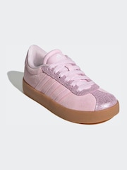 adidas Pink VL Court Shoes - Image 3 of 9