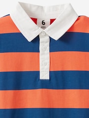Cotton On Orange Jersey Rugby Short Sleeve Polo Shirt - Image 2 of 2