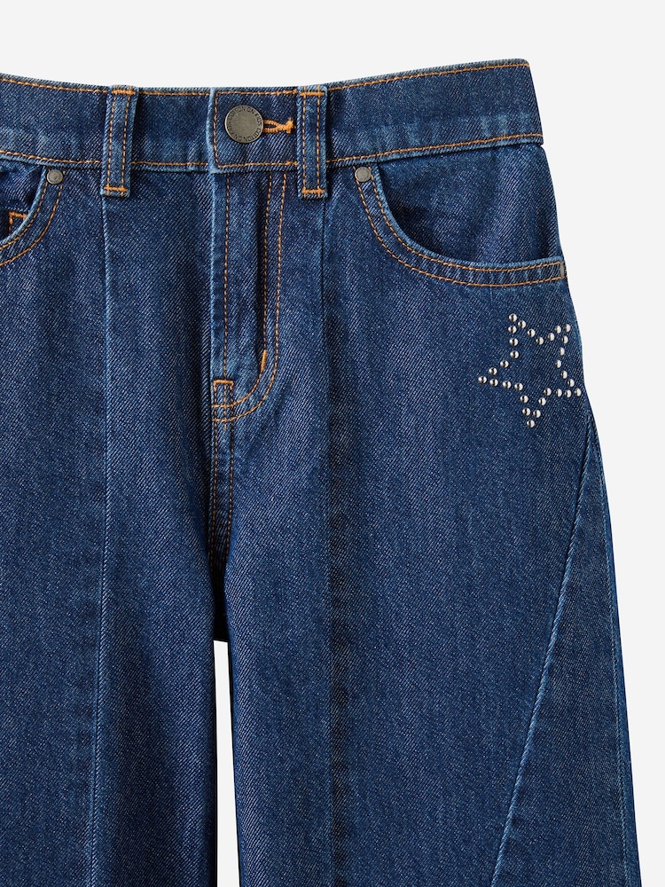 نیلا - Studded Stars - Cotton On Super Wide Leg Denim Jeans - تصویر 3 از 3