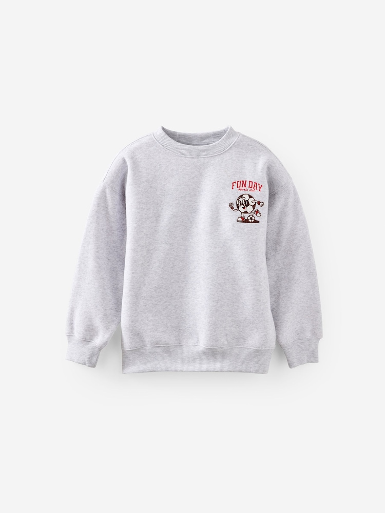 Grå - Cotton On Sammy Oversized Rundhalset topp - Bilde 1 av 3