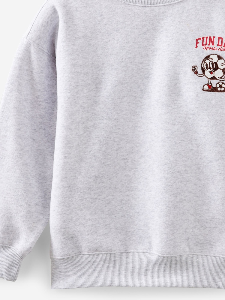 Grå - Cotton On Sammy Oversized Rundhalset topp - Bilde 3 av 3