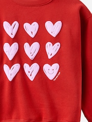 Cotton On Red Sammy Oversized Crew Top - Image 2 of 3