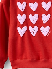 Cotton On Red Sammy Oversized Crew Top - Image 3 of 3