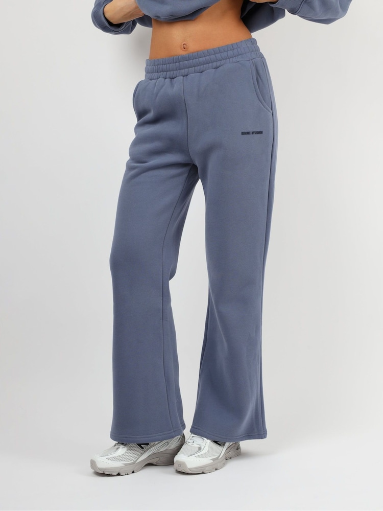 Albastru deschis - Simmi London Colby Simmi Studios Essentials Flared Trousers - Imaginea 1 din 5