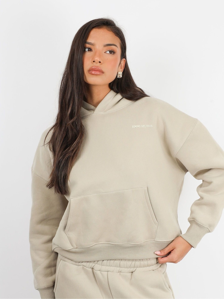 Nude - Simmi London Maeve Simmi Studios Essentials Hoodie - Bild 1 von 5