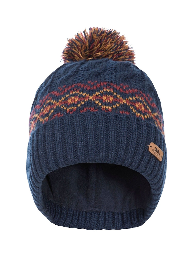 Trespass Blue Andrews Knitted Bobble Beanie - Image 2 of 2