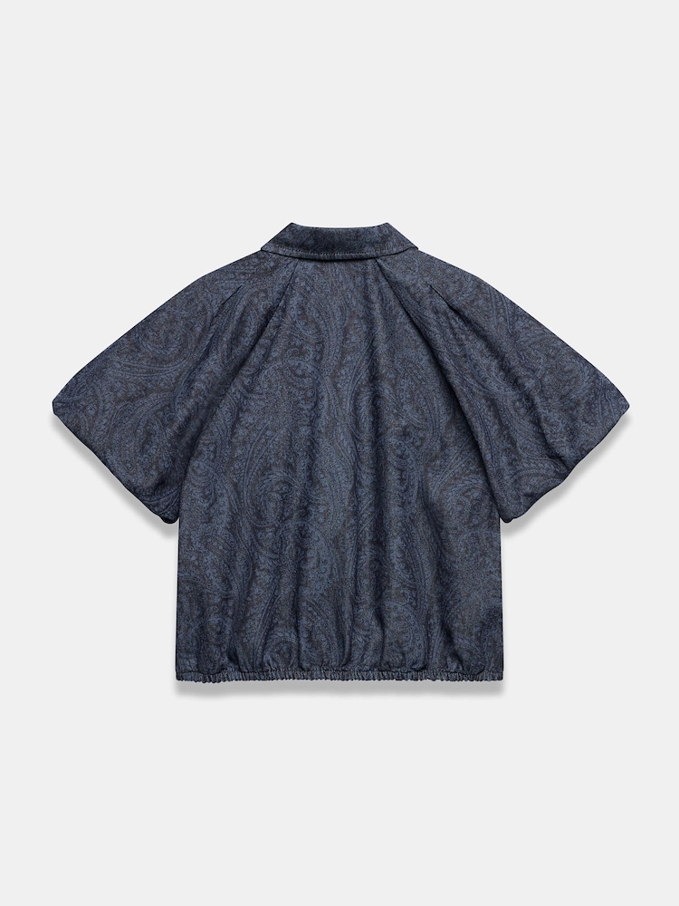 Mint Velvet Blue Paisley Denim Shirt - Image 7 of 7