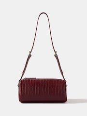 Mint Velvet Red Matilda Leather Shoulder Bag - Image 1 of 4