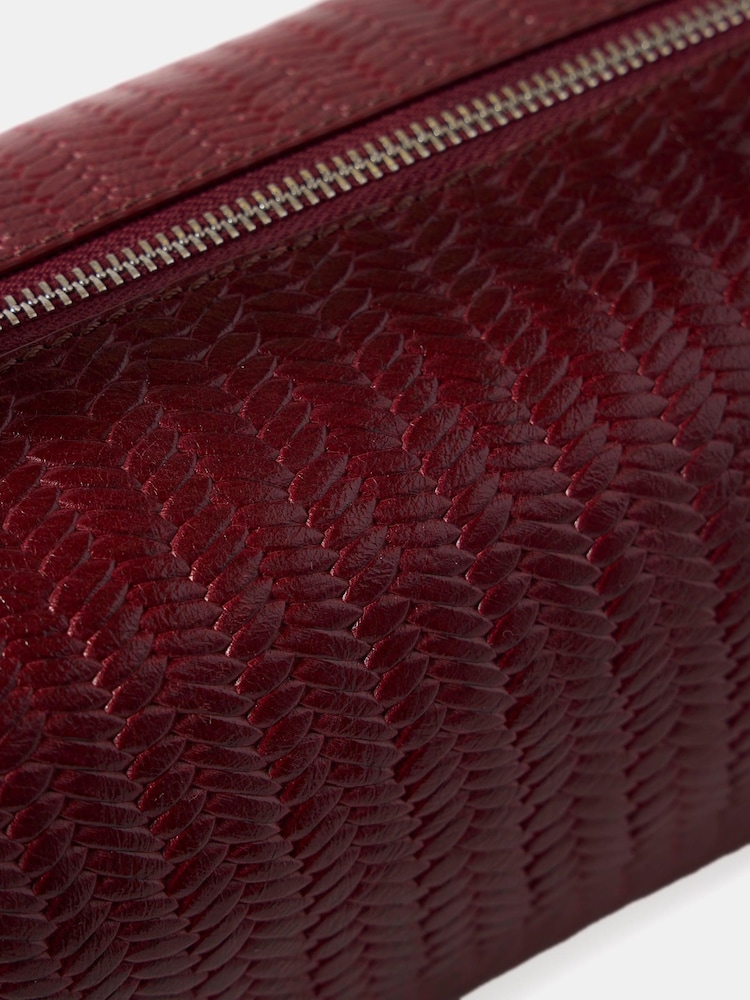 Mint Velvet Red Matilda Leather Shoulder Bag - Image 4 of 4