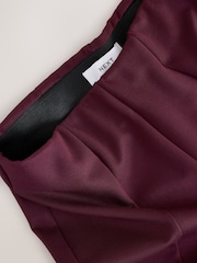 Burgundy Red Ponte Stirrup Leggings - Image 7 of 8