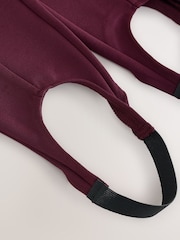 Burgundy Red Ponte Stirrup Leggings - Image 8 of 8