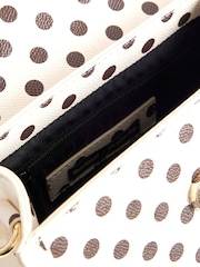River Island Brown Polka Dot Mini Charm Tote Bag - Image 6 of 6