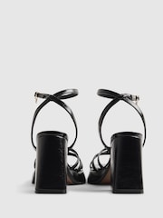 River Island Black Block Heel Cross Strap Sandals - Image 5 of 6