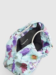 River Island Blue Floral Embellished Grab Handle Clutch - Image 5 of 6