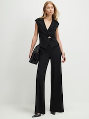 River Island Hybrid Waistcoat Jumpsuit - صورة 1 من 4
