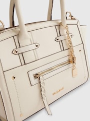 River Island Cream Winged Panelled Zip Tote - Image 6 of 6