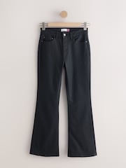 Black Coated Denim Skinny Flare Jeans - Image 5 of 7