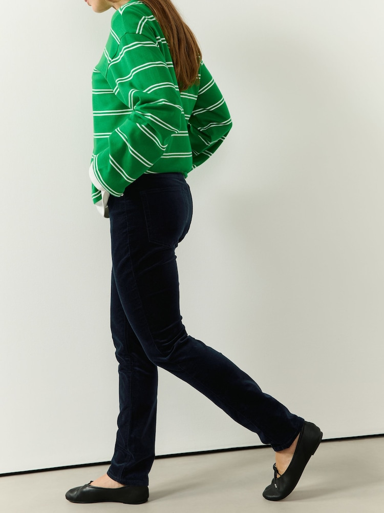 Navy Corduroy Slim Jeans - Image 2 of 9 Navy Corduroy Slim Jeans - Image 2 of 9