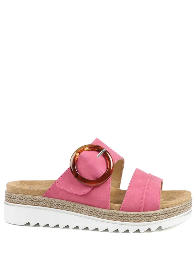 Pavers Pink Adjustable Fitting Sandals - Image 1 of 5 Pavers Pink Adjustable Fitting Sandals - Image 1 of 5