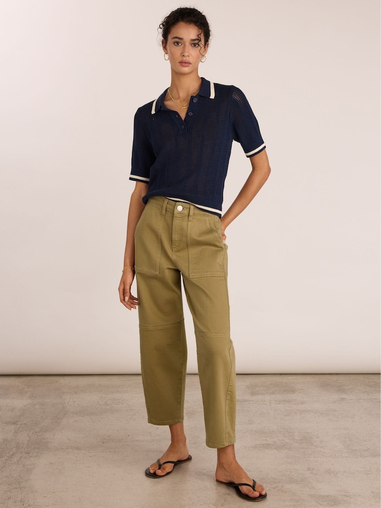 Baukjen Reece ストレッチ バレルレッグ カーゴ ジーンズ - 画像 1 / 4