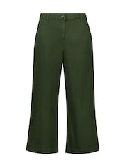 Baukjen Green Brielle Cotton Wide Leg Trousers - Image 5 of 5