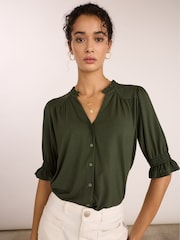 Baukjen Noa Short Sleeve Blouse - Imaginea 1 din 4