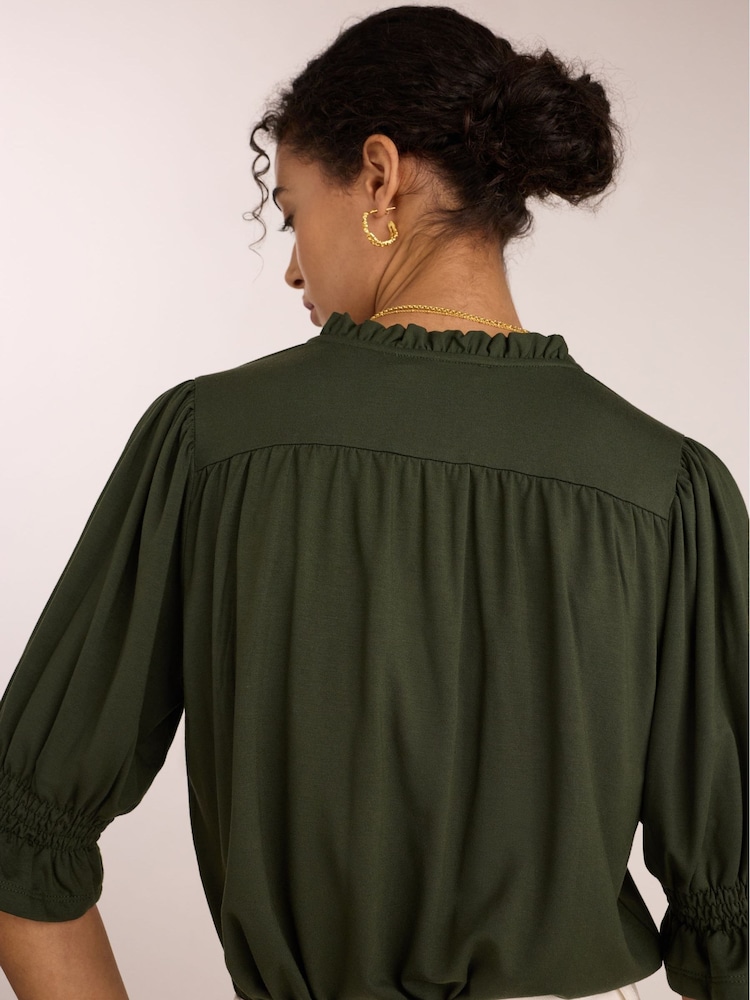 Baukjen Noa Short Sleeve Blouse - Imaginea 4 din 4