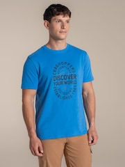 Craghoppers Blue Lucent Short Sleeved T-Shirt - Image 1 of 4