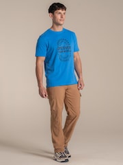 Craghoppers Blue Lucent Short Sleeved T-Shirt - Image 3 of 4