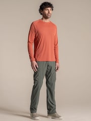 Craghoppers Orange NosiLife SolarShield+ Long Sleeved T-Shirt - Image 1 of 4