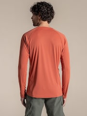 Craghoppers Orange NosiLife SolarShield+ Long Sleeved T-Shirt - Image 2 of 4