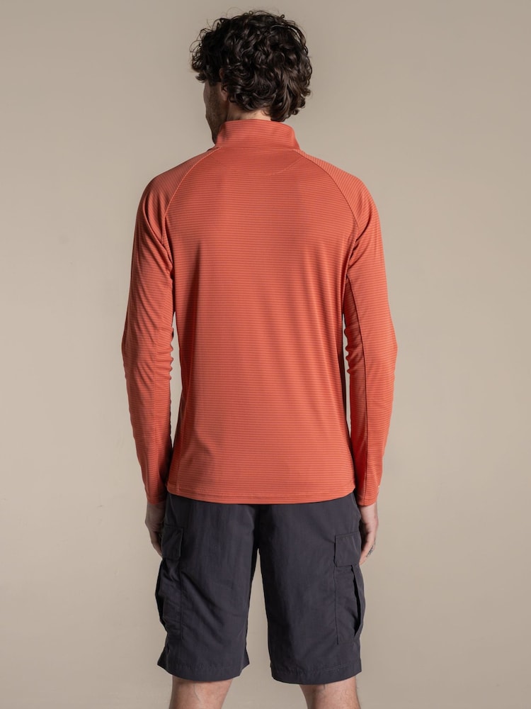 Craghoppers Nude NosiLife SolarShield+ Half Zip Top - Image 2 of 5 Craghoppers Nude NosiLife SolarShield+ Half Zip Top - Image 2 of 5
