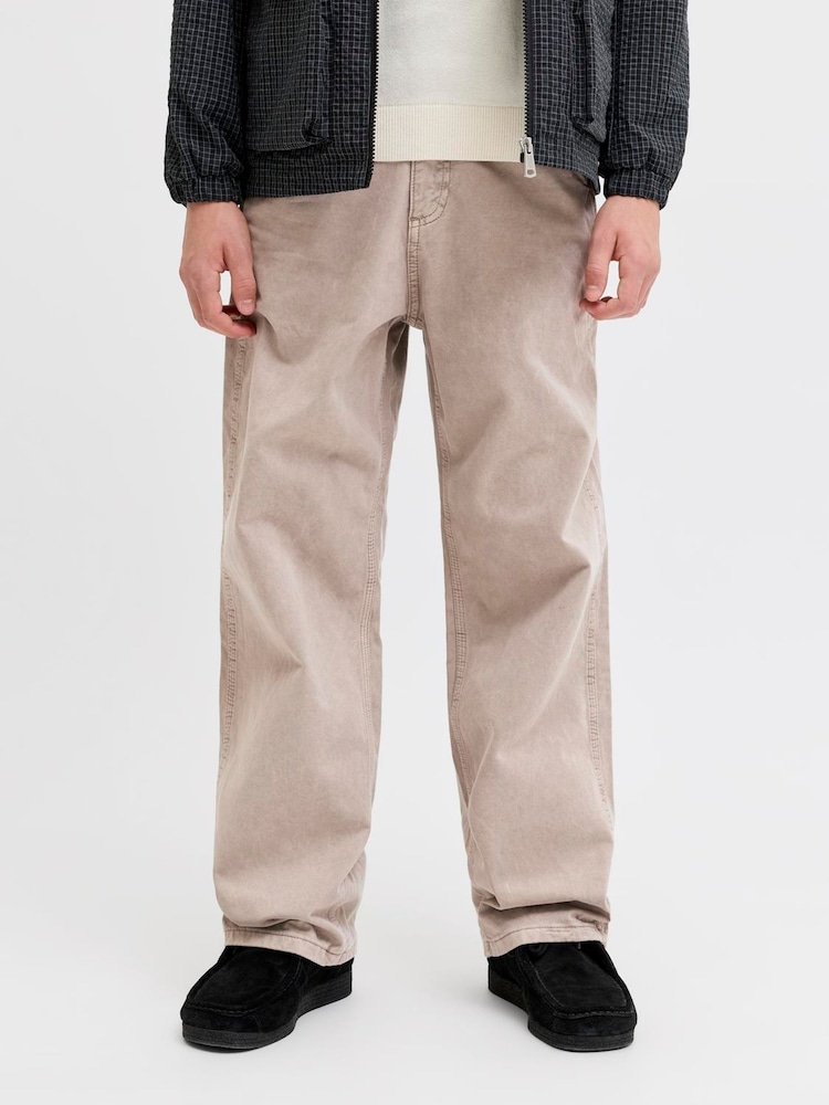 JACK & JONES JUNIOR Brown Alex Worker Trousers - Image 1 of 7 JACK & JONES JUNIOR Brown Alex Worker Trousers - Image 1 of 7