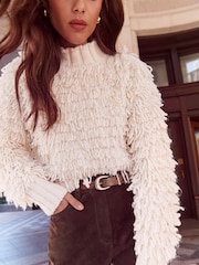 Lipsy All Over Fringe Knitted Jumper - Attēls 4 no 6