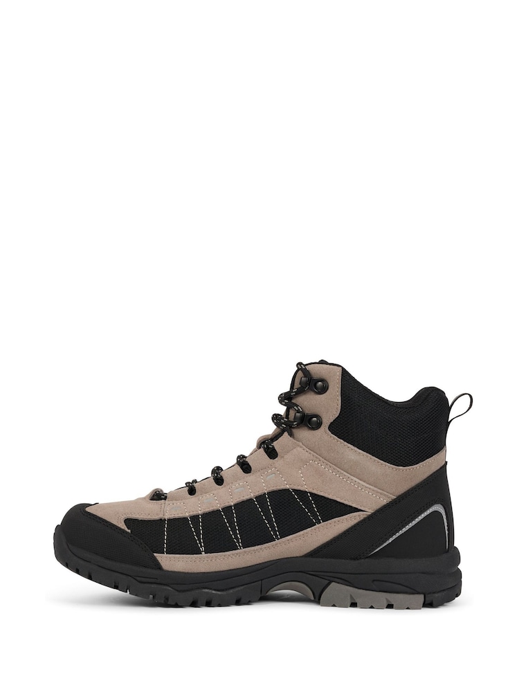 Trespass Black Scarp Mid Outdoor Mid Cut Boots - Image 2 of 6