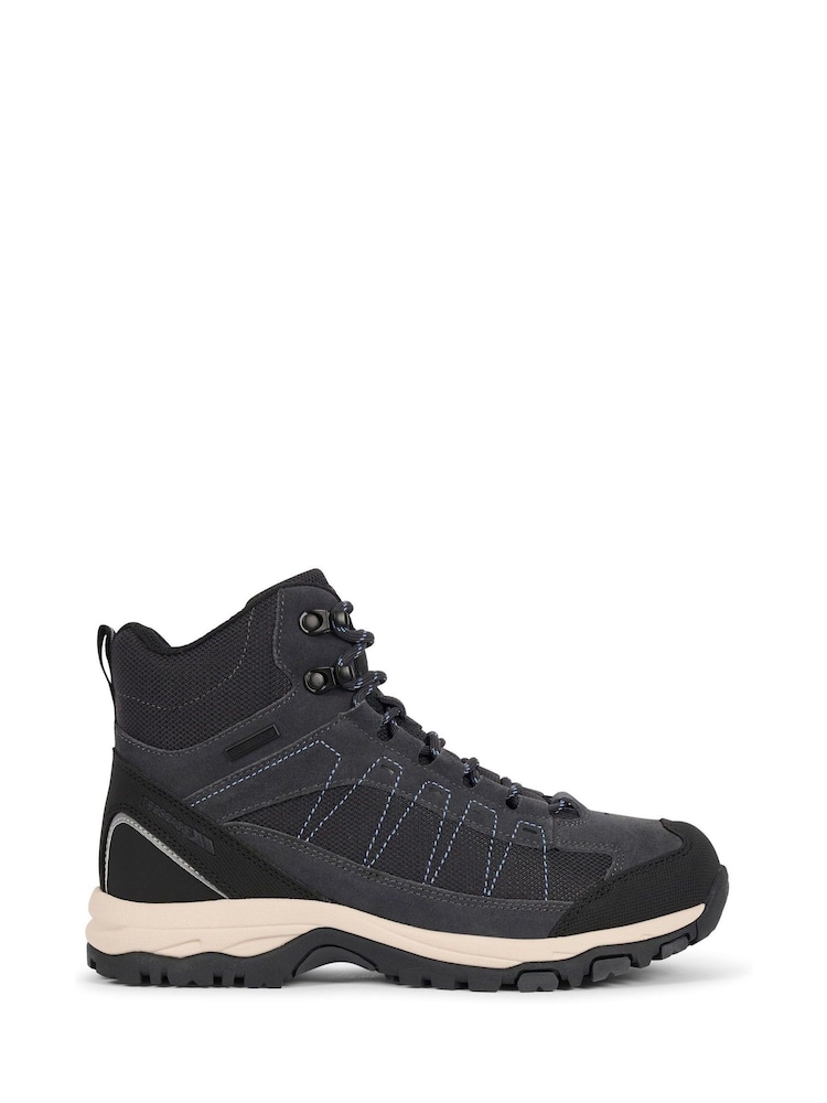 Trespass Grey Scarp Mid Outdoor Mid Cut Boots - Image 1 of 8