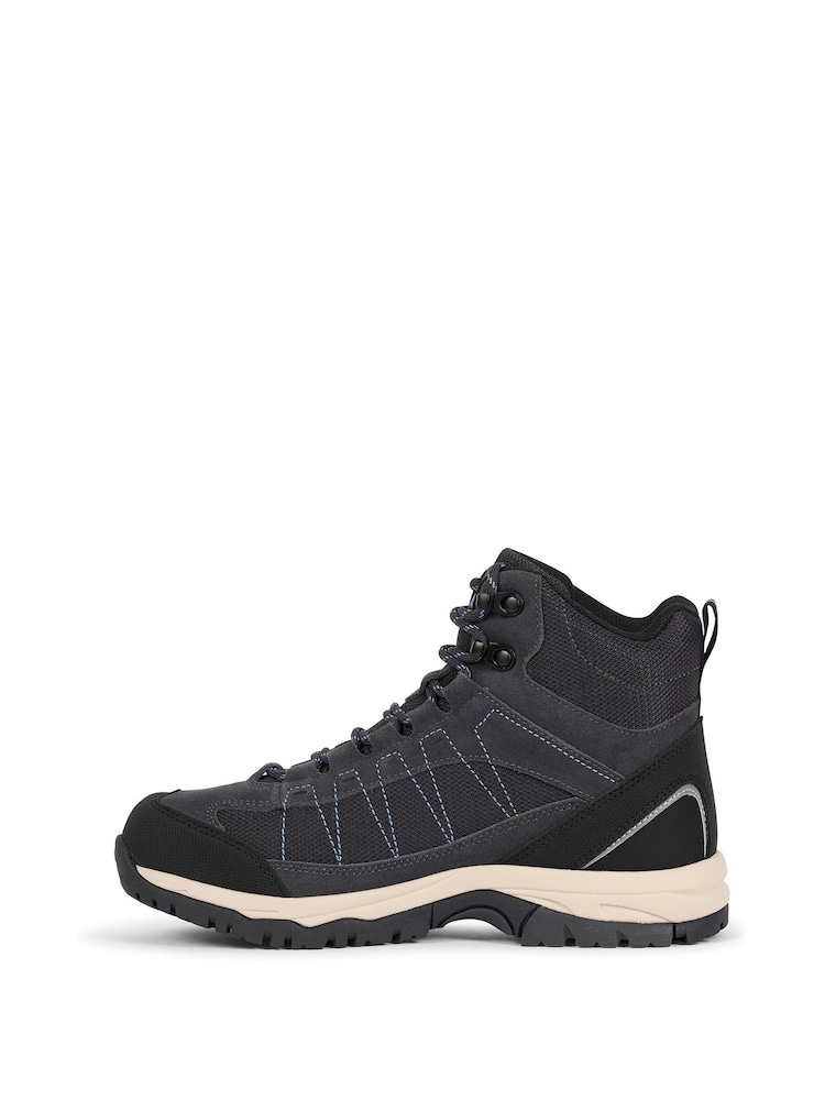 Trespass Grey Scarp Mid Outdoor Mid Cut Boots - Image 2 of 8