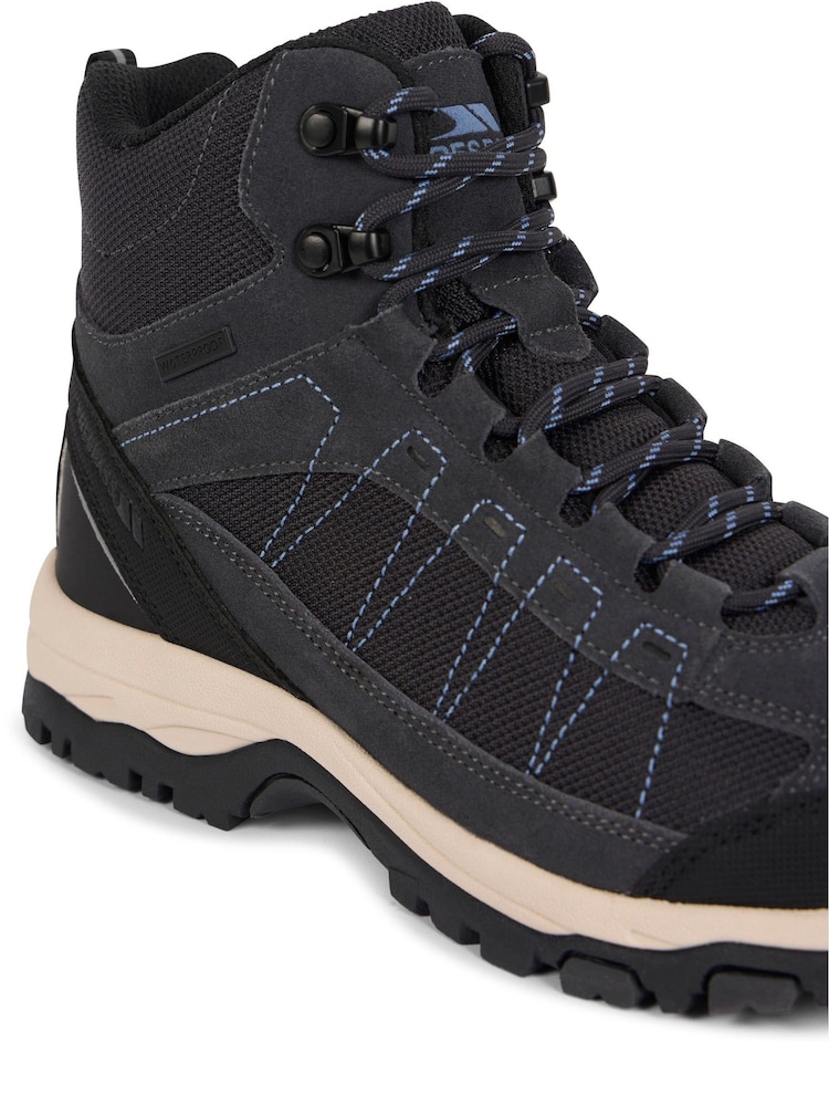 Trespass Grey Scarp Mid Outdoor Mid Cut Boots - Image 8 of 8