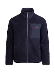 Trespass Blue Brookes Block Pocket Full Zip Heavyweight Fleece - Image 1 of 2
