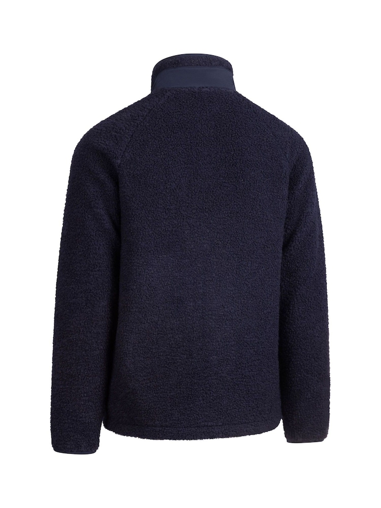 Trespass Blue Brookes Block Pocket Full Zip Heavyweight Fleece - Image 2 of 2