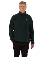 Trespass Green Huntar 1/4 Zip Fleece - Image 1 of 6