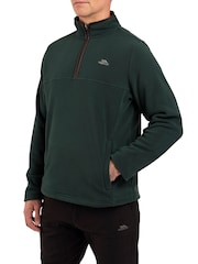 Trespass Green Huntar 1/4 Zip Fleece - Image 4 of 6