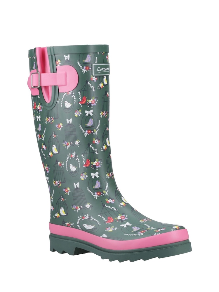 Žalia - „Cotswolds Cleeve“ aukšti sintetinės gumos Wellingtons batai - 1 paveikslėlis iš 4 Žalia - „Cotswolds Cleeve“ aukšti sintetinės gumos Wellingtons batai - 1 paveikslėlis iš 4