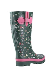 Žalia - „Cotswolds Cleeve“ aukšti sintetinės gumos Wellingtons batai - 3 paveikslėlis iš 4
