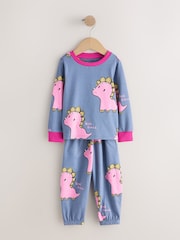 Green/Blue Jogger Pyjamas 3 Pack (9mths-12yrs) - Image 5 of 10